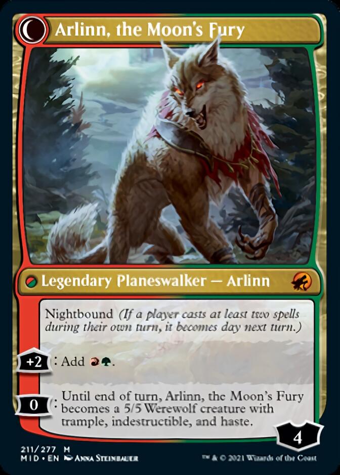 Arlinn, the Pack's Hope // Arlinn, the Moon's Fury [Innistrad: Midnight Hunt] | Exor Games Dartmouth