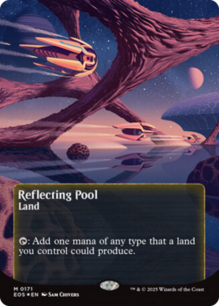 Reflecting Pool (0171) (Borderless) (Galaxy Foil) [Edge of Eternities: Stellar Sights] | Exor Games Dartmouth
