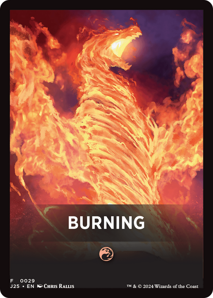 Burning Theme Card [Foundations Jumpstart Front Cards] | Exor Games Dartmouth