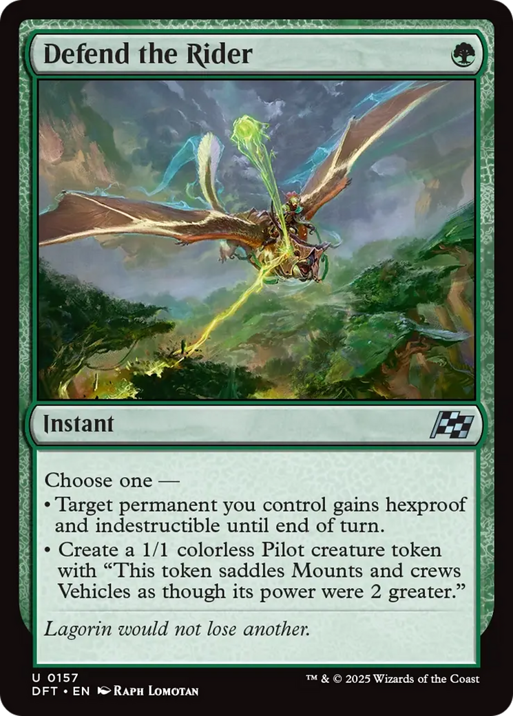 Defend the Rider [Aetherdrift] | Exor Games Dartmouth