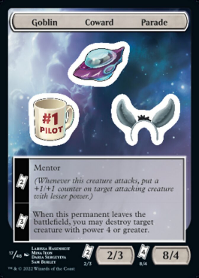 Goblin Coward Parade [Unfinity Stickers] | Exor Games Dartmouth