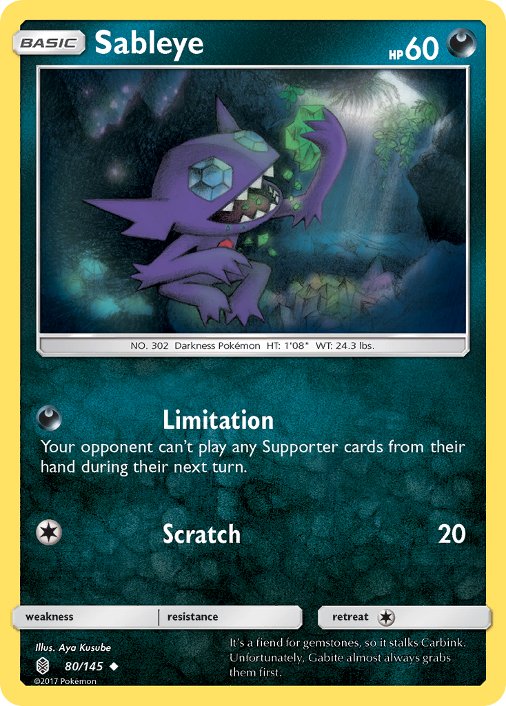 Sableye (80/145) [Sun & Moon: Guardians Rising] | Exor Games Dartmouth