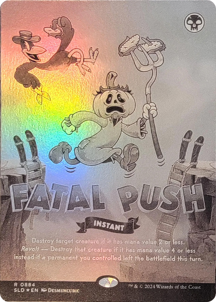 Fatal Push (0884) (Black & White Foil) [Secret Lair Drop Series] | Exor Games Dartmouth