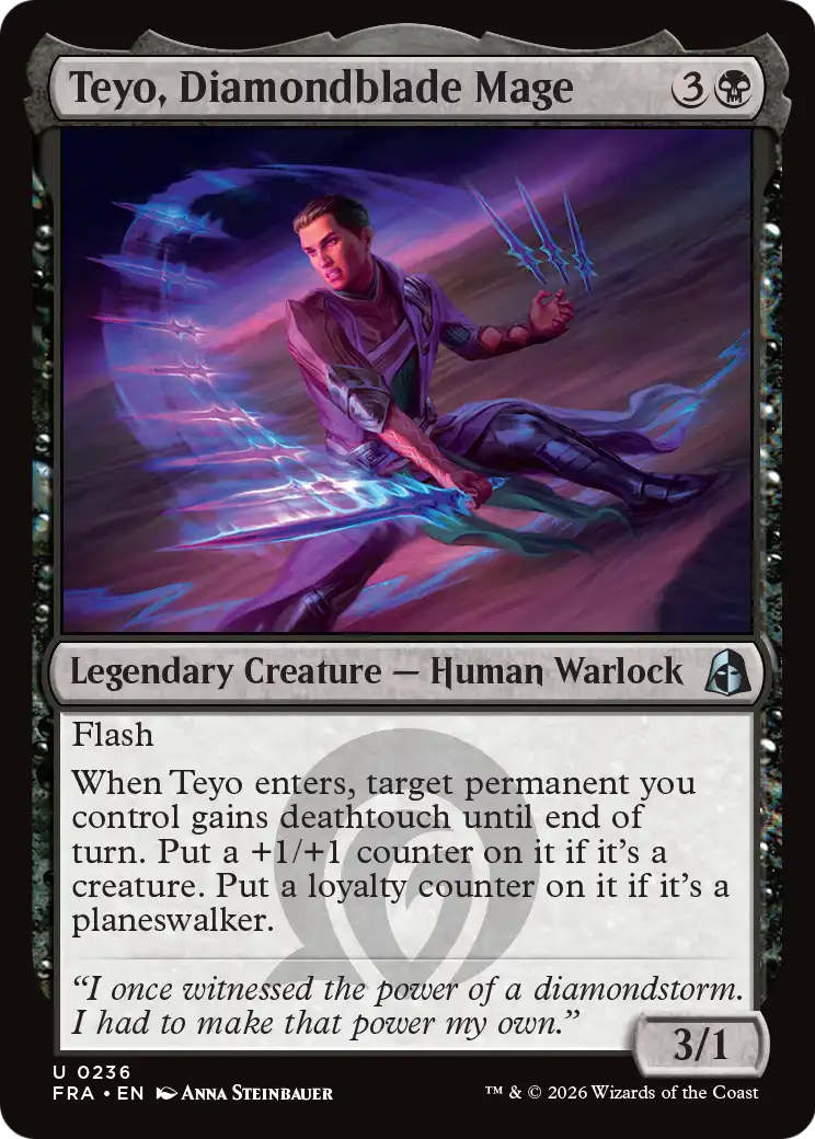 Teyo, Diamondblade Mage [Reality Fracture] | Exor Games Dartmouth