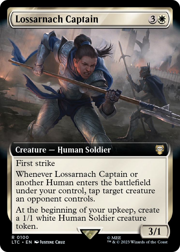 Lossarnach Captain (Extended Art) [The Lord of the Rings: Tales of Middle-Earth Commander] | Exor Games Dartmouth