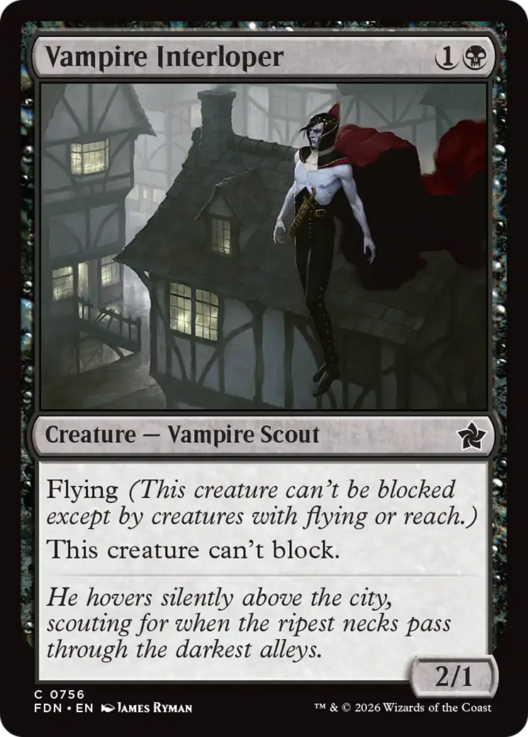 Vampire Interloper (0756) [Foundations] | Exor Games Dartmouth