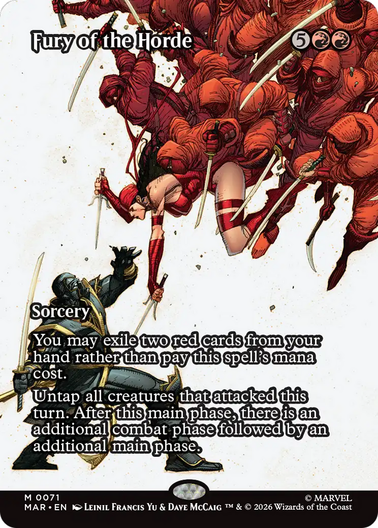 Fury of the Horde (Borderless) [Marvel Universe: Eternal-Legal] | Exor Games Dartmouth