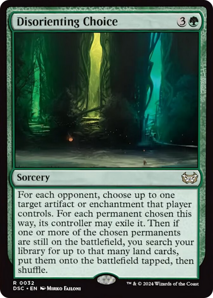 Disorienting Choice (Extended Art) [Duskmourn: House of Horror Commander] | Exor Games Dartmouth