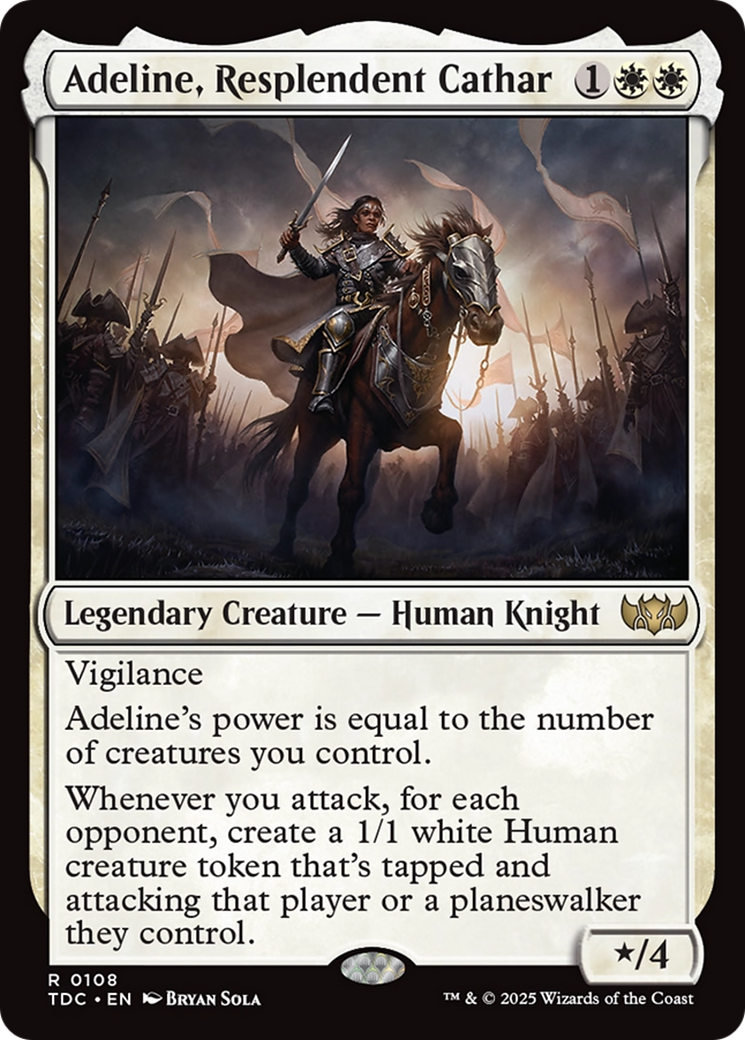 Adeline, Resplendent Cathar [Tarkir: Dragonstorm Commander] | Exor Games Dartmouth