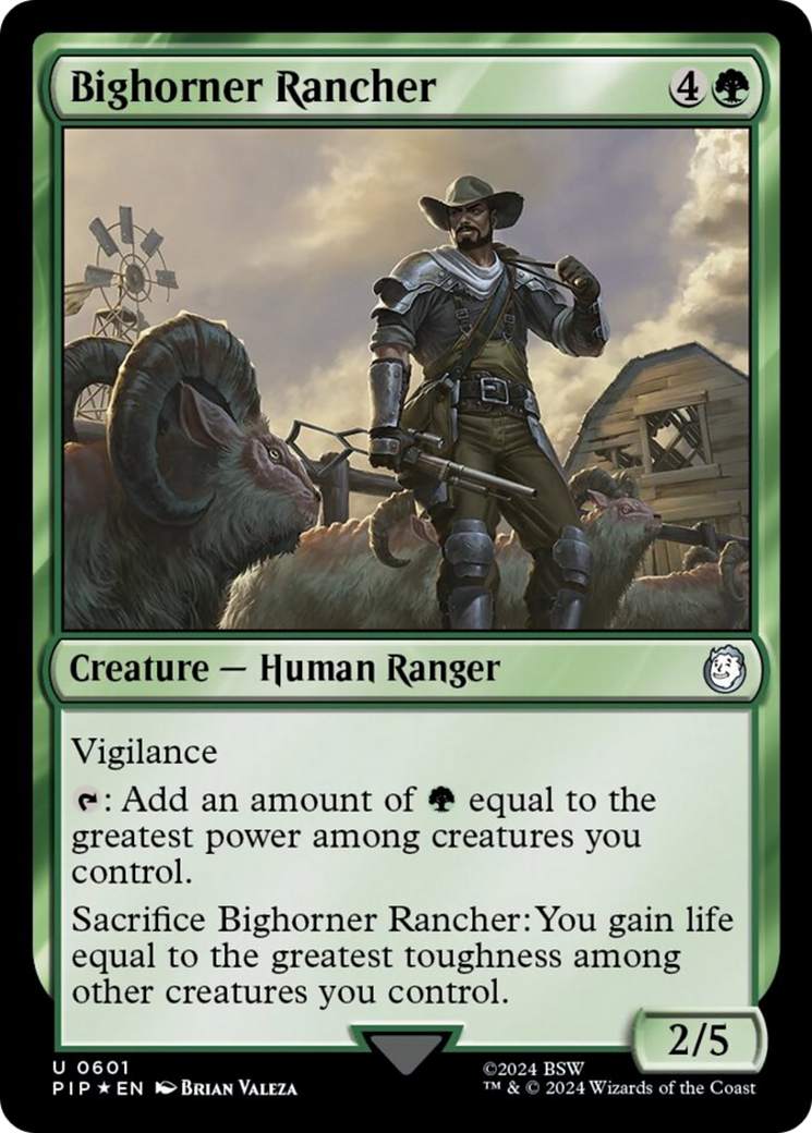 Bighorner Rancher (Surge Foil) [Fallout] | Exor Games Dartmouth