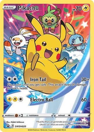Pikachu (SWSH020) [Sword & Shield: Black Star Promos] | Exor Games Dartmouth