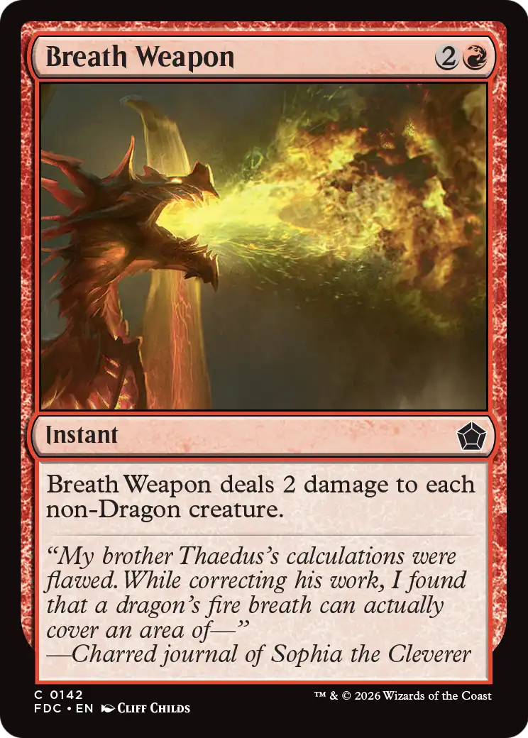 Breath Weapon [Foundations Commander] | Exor Games Dartmouth