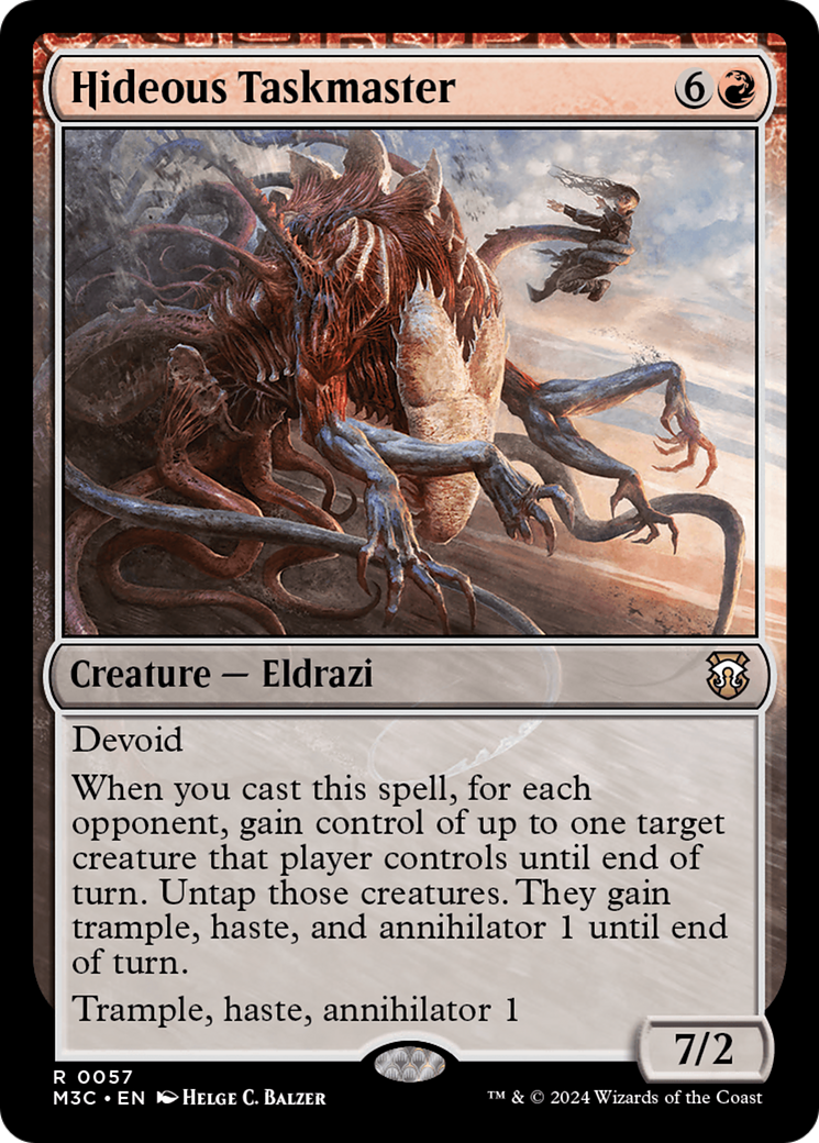 Hideous Taskmaster (Ripple Foil) [Modern Horizons 3 Commander] | Exor Games Dartmouth