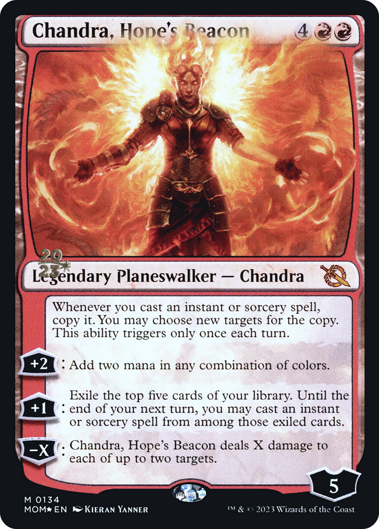 Chandra, Hope's Beacon [March of the Machine Prerelease Promos] | Exor Games Dartmouth