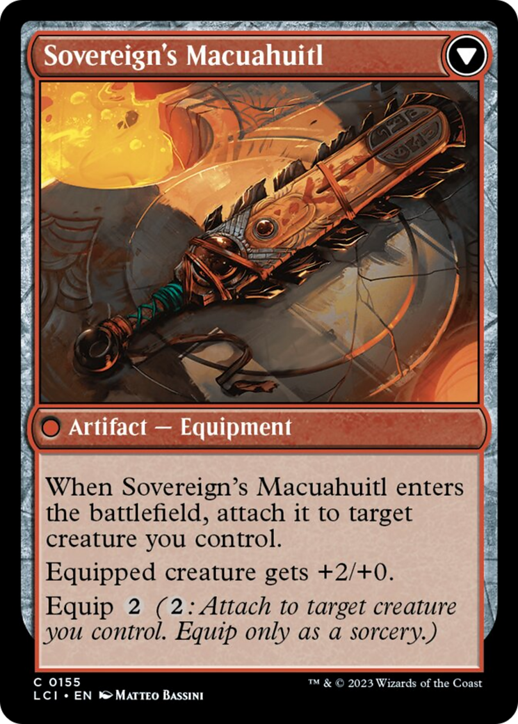 Idol of the Deep King // Sovereign's Macuahuitl [The Lost Caverns of Ixalan] | Exor Games Dartmouth