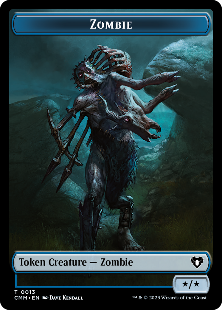 Zombie Token (13) [Commander Masters Tokens] | Exor Games Dartmouth