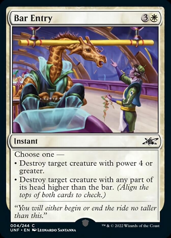 Bar Entry [Unfinity] | Exor Games Dartmouth