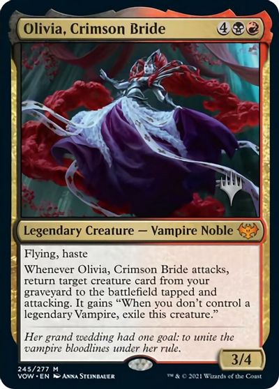 Olivia, Crimson Bride (Promo Pack) [Innistrad: Crimson Vow Promos] | Exor Games Dartmouth