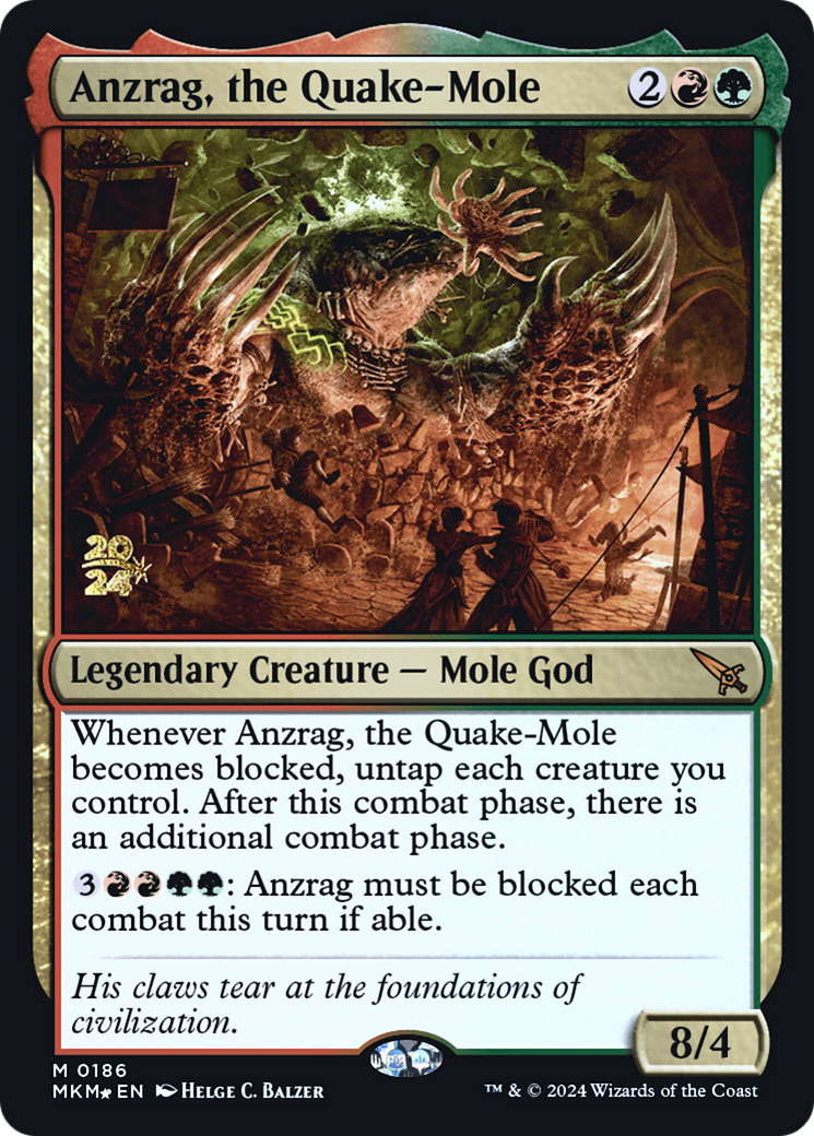 Anzrag, the Quake-Mole [Murders at Karlov Manor Prerelease Promos] | Exor Games Dartmouth