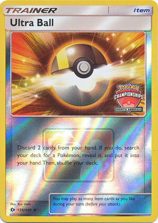 Ultra Ball (135/149) (NA Championship Promo) [Sun & Moon: Base Set] | Exor Games Dartmouth