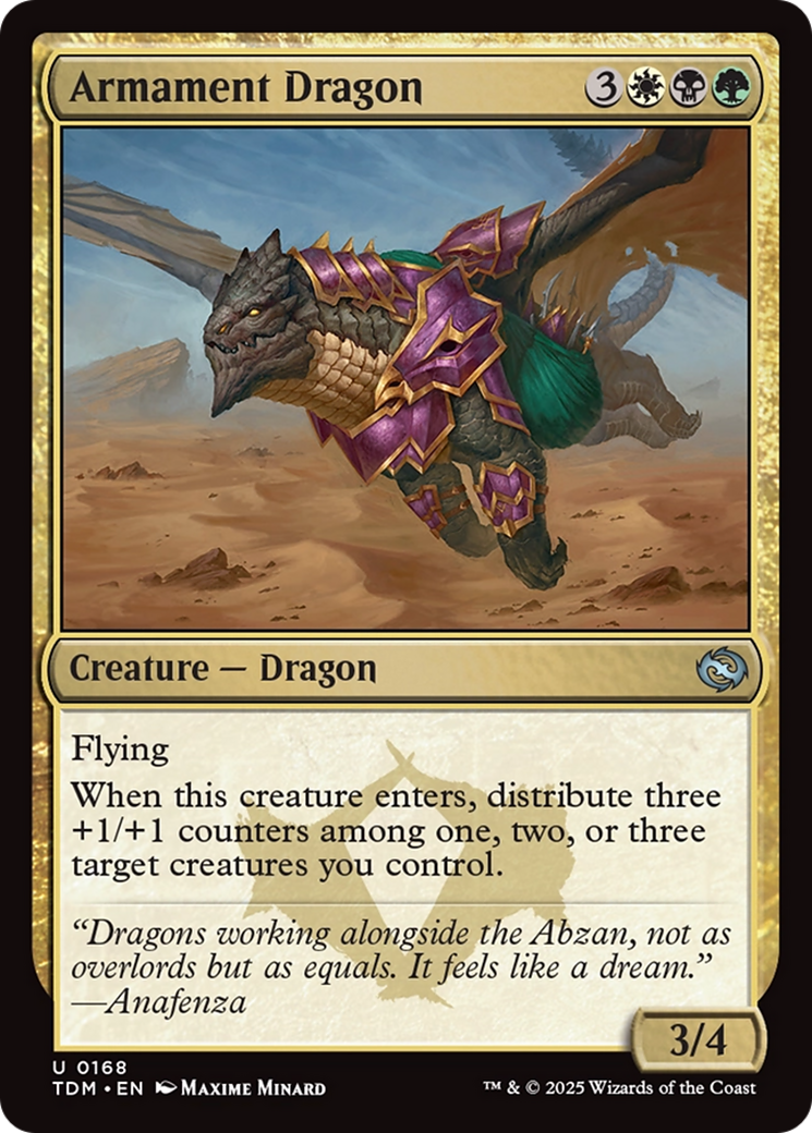Armament Dragon [Tarkir: Dragonstorm] | Exor Games Dartmouth