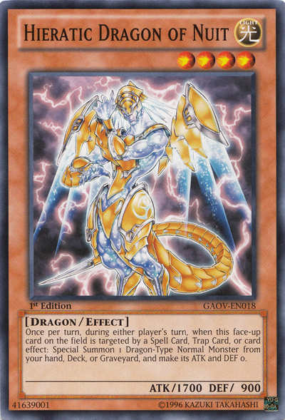 Hieratic Dragon of Nuit [GAOV-EN018] Common | Exor Games Dartmouth