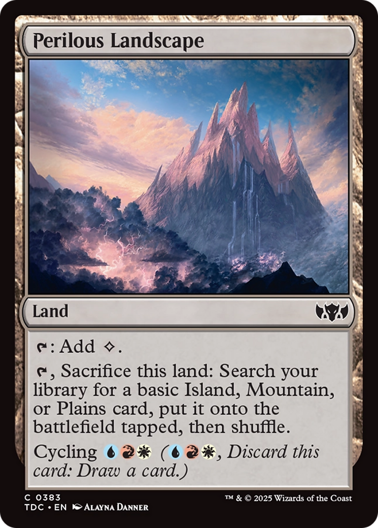 Perilous Landscape [Tarkir: Dragonstorm Commander] | Exor Games Dartmouth