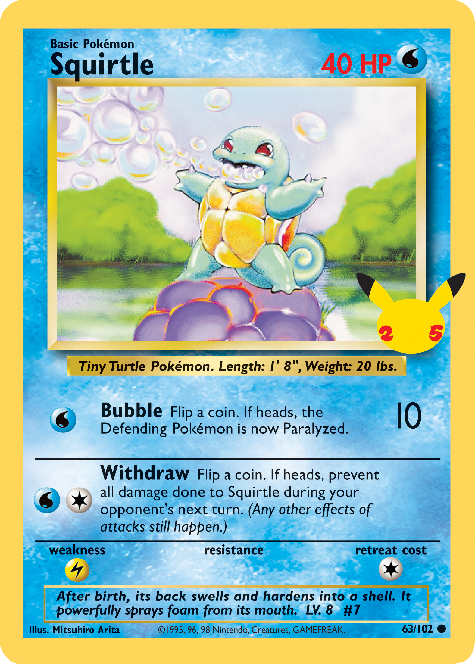 Squirtle (63/102) (Jumbo Card) [First Partner Pack] | Exor Games Dartmouth