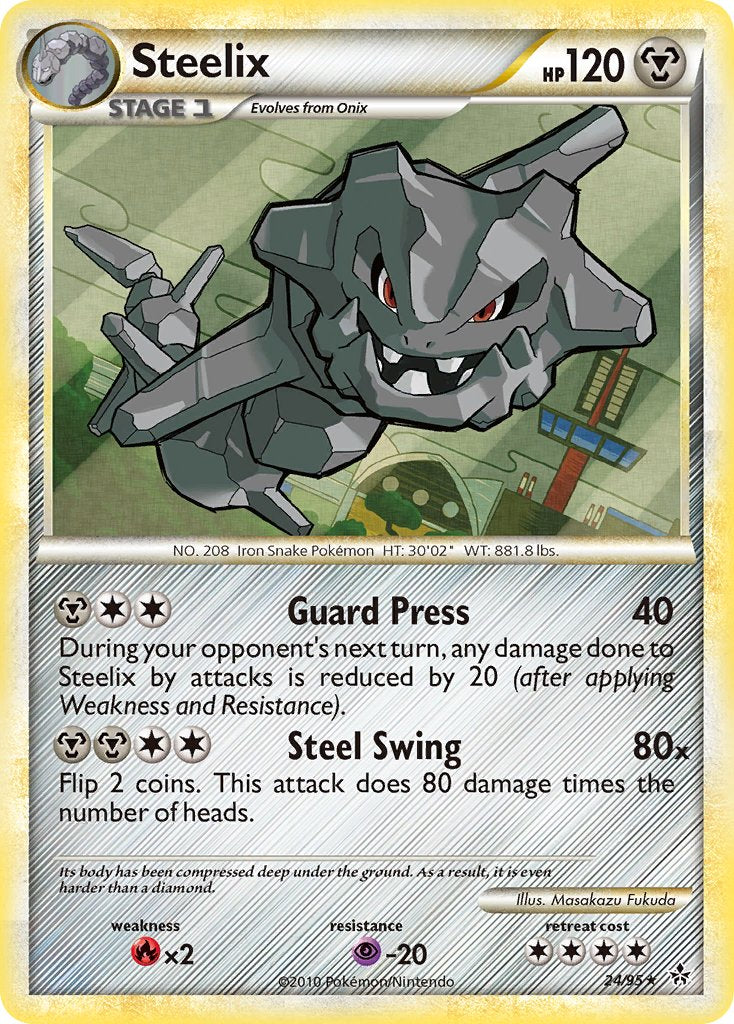 Steelix (24/95) (Theme Deck Exclusive) [HeartGold & SoulSilver: Unleashed] | Exor Games Dartmouth