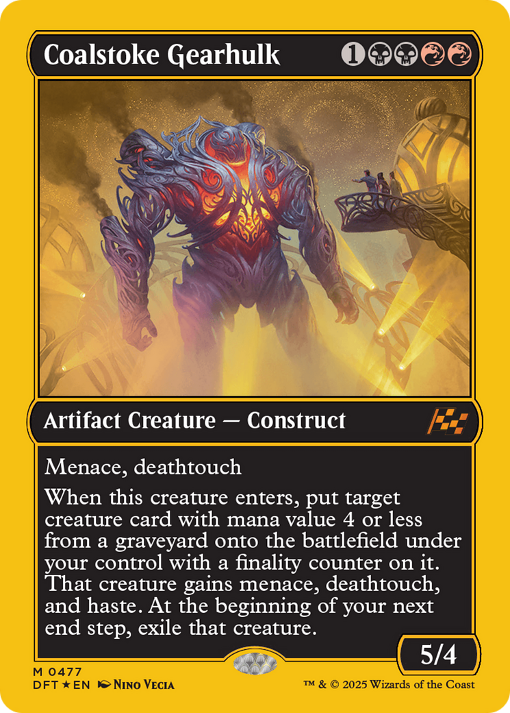 Coalstoke Gearhulk (First-Place Foil) [Aetherdrift] | Exor Games Dartmouth