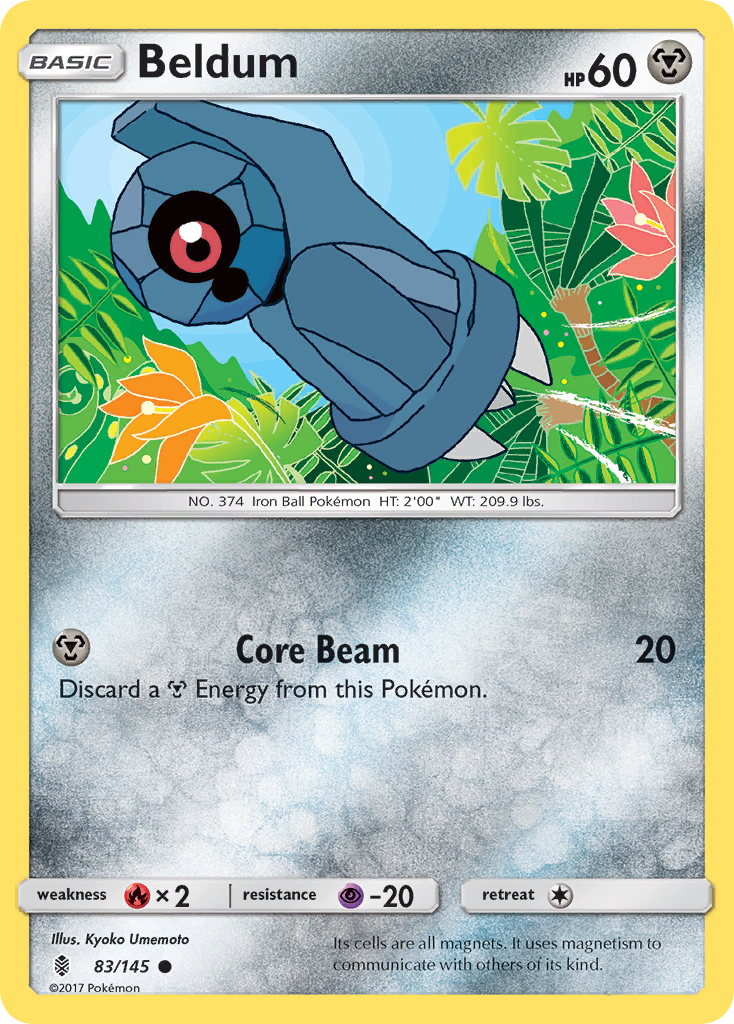 Beldum (83/145) [Sun & Moon: Guardians Rising] | Exor Games Dartmouth