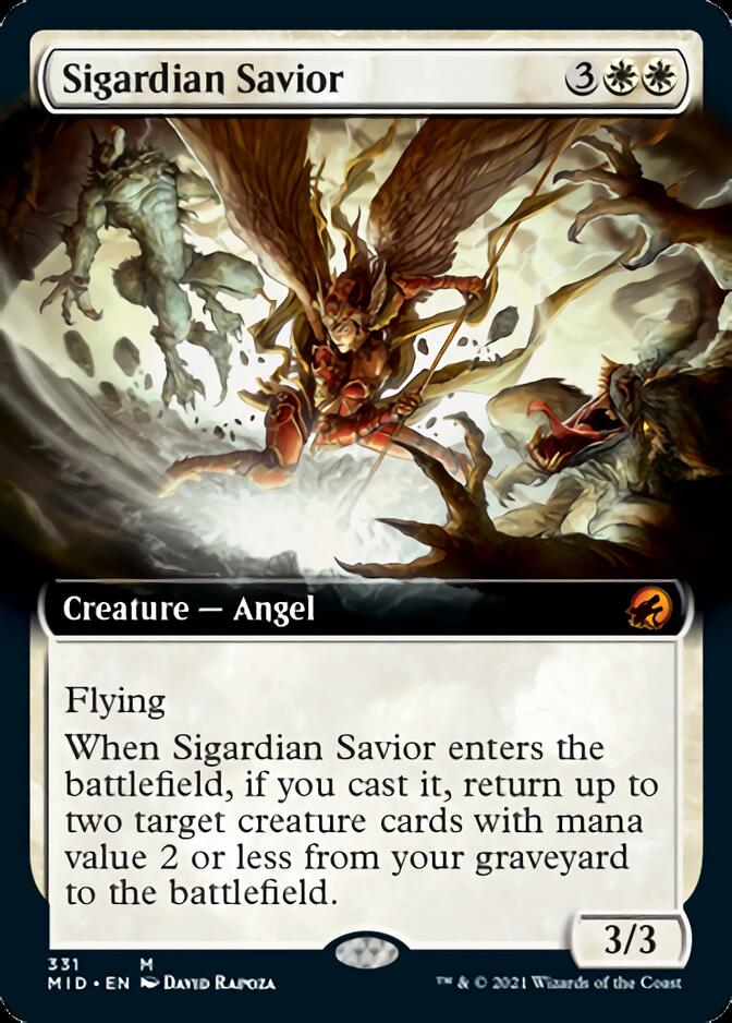 Sigardian Savior (Extended Art) [Innistrad: Midnight Hunt] | Exor Games Dartmouth
