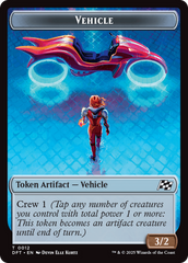 Emblem - Chandra, Spark Hunter // Vehicle Double-Sided Token [Aetherdrift Tokens] | Exor Games Dartmouth