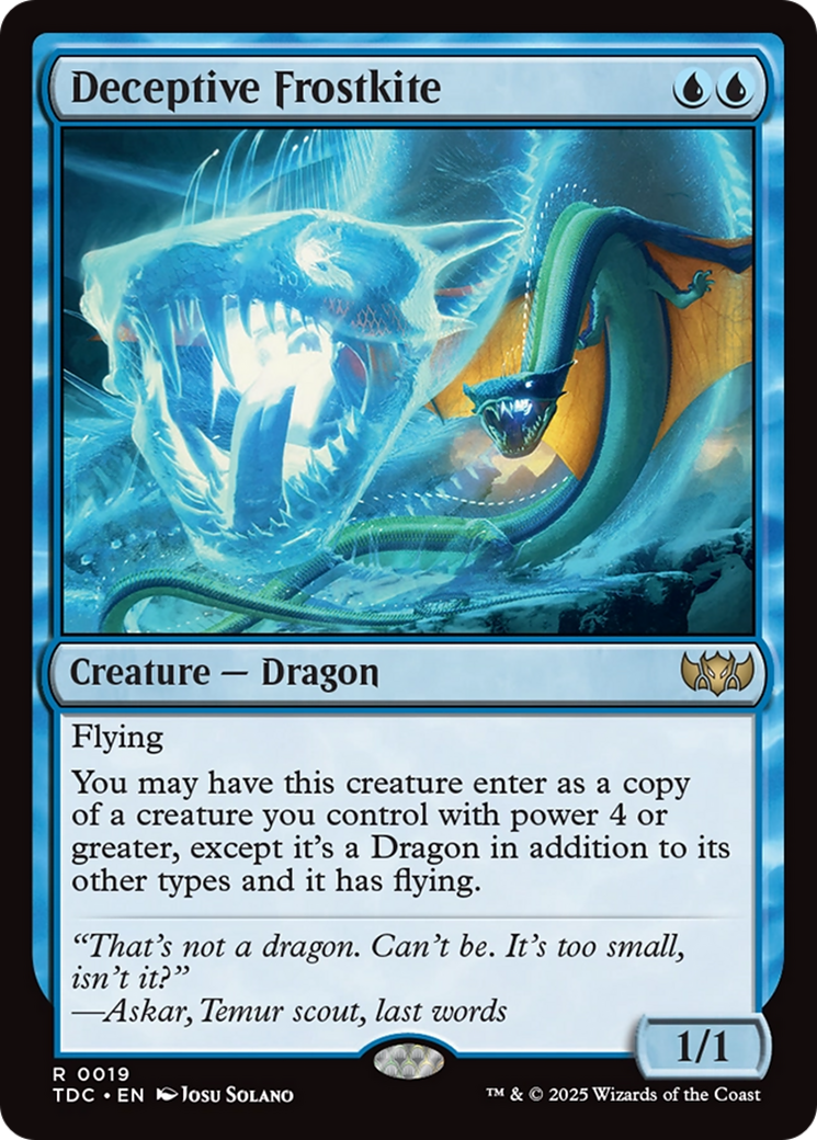 Deceptive Frostkite [Tarkir: Dragonstorm Commander] | Exor Games Dartmouth