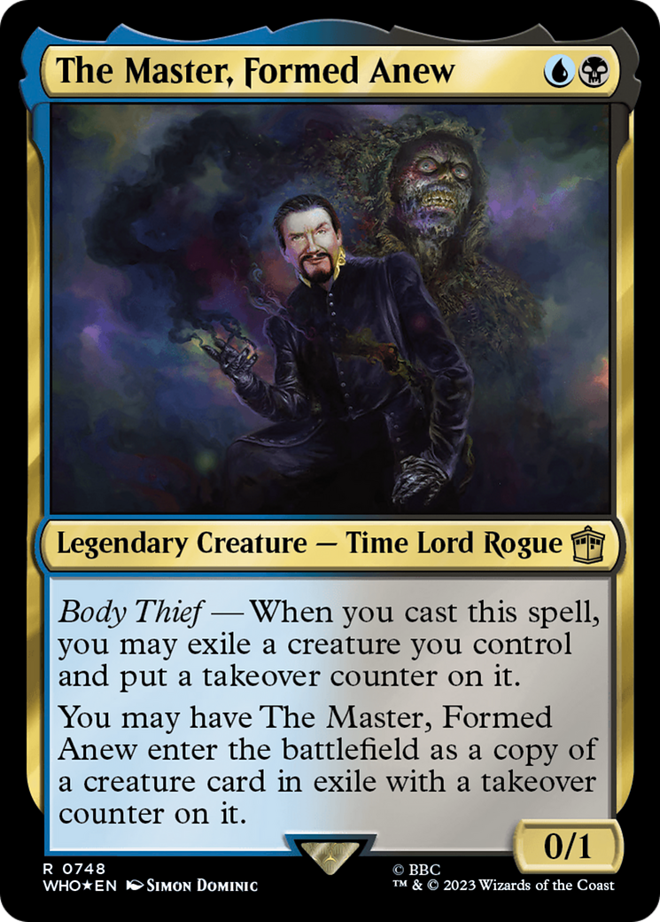 The Master, Formed Anew (Surge Foil) [Doctor Who] | Exor Games Dartmouth