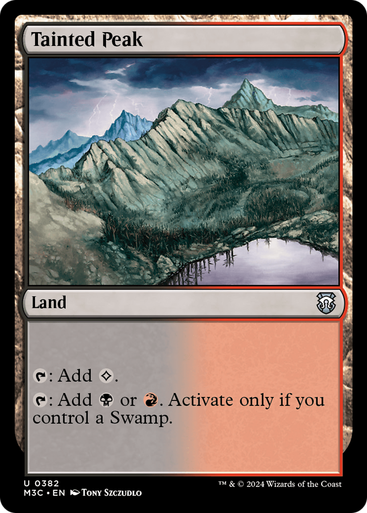 Tainted Peak (Ripple Foil) [Modern Horizons 3 Commander] | Exor Games Dartmouth