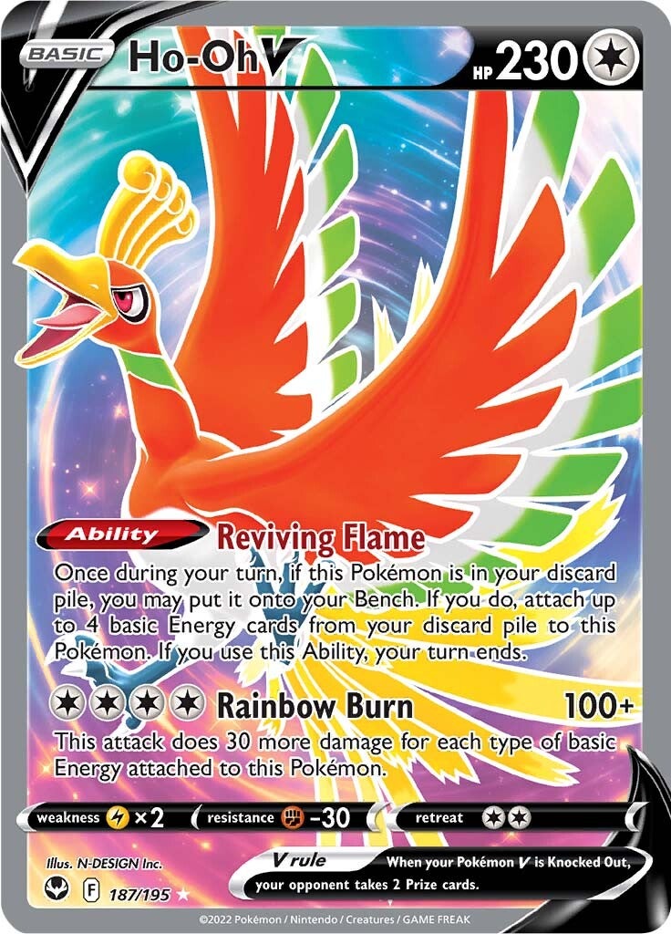 Ho-oh V (187/195) [Sword & Shield: Silver Tempest] | Exor Games Dartmouth