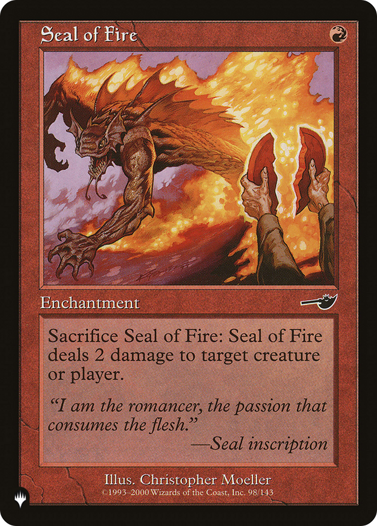 Seal of Fire [The List Reprints] | Exor Games Dartmouth