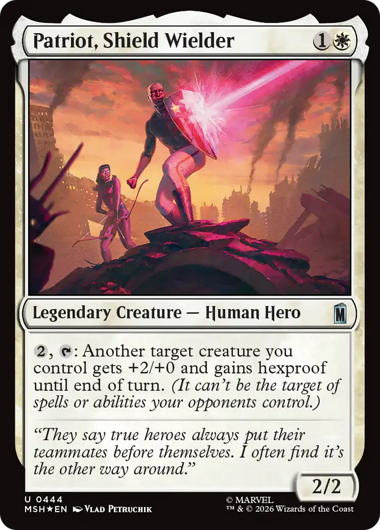 Patriot, Shield Wielder (Surge Foil) [Marvel Super Heroes] | Exor Games Dartmouth