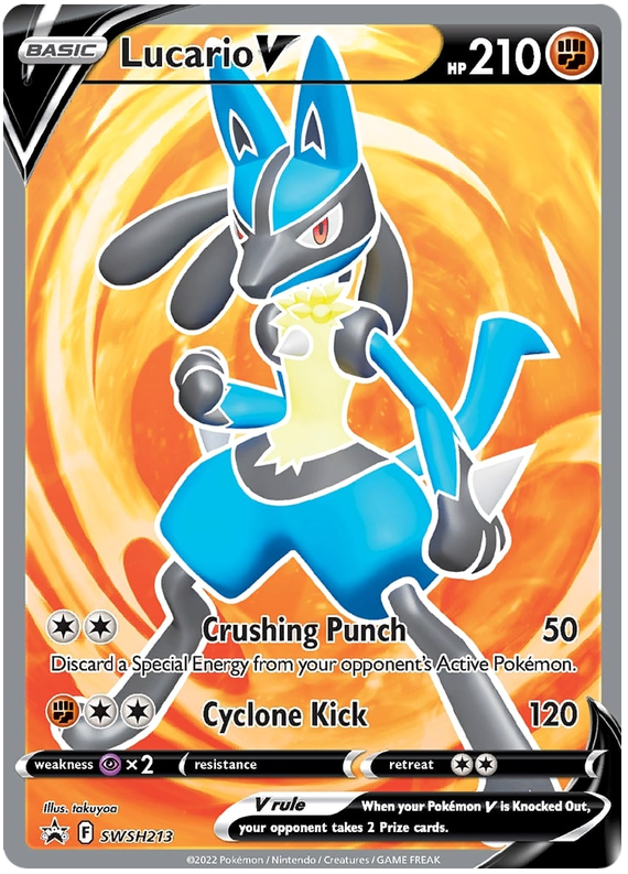 Lucario V (SWSH213) [Sword & Shield: Black Star Promos] | Exor Games Dartmouth