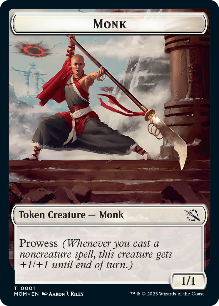 Monk // Kraken Double-Sided Token [March of the Machine Tokens] | Exor Games Dartmouth