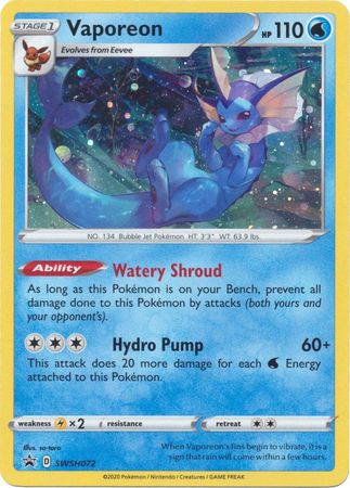 Vaporeon (SWSH072) [Sword & Shield: Black Star Promos] | Exor Games Dartmouth