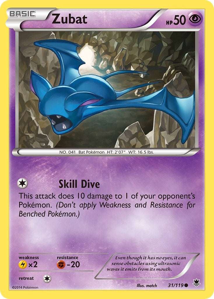 Zubat (31/119) [XY: Phantom Forces] | Exor Games Dartmouth