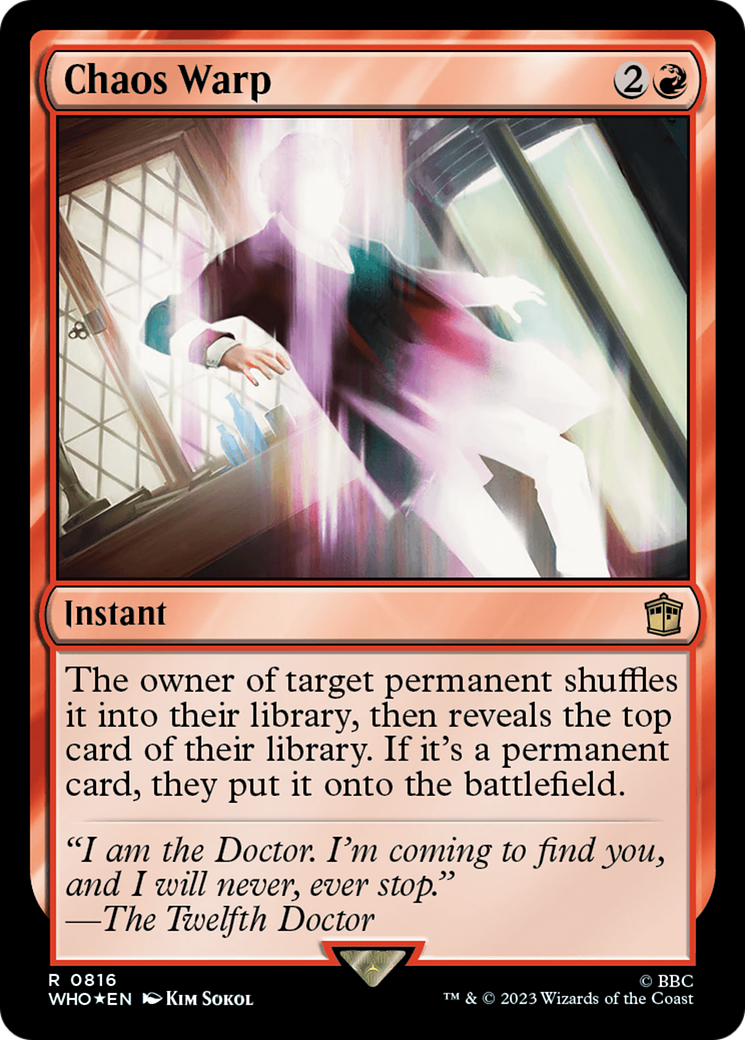 Chaos Warp (Surge Foil) [Doctor Who] | Exor Games Dartmouth