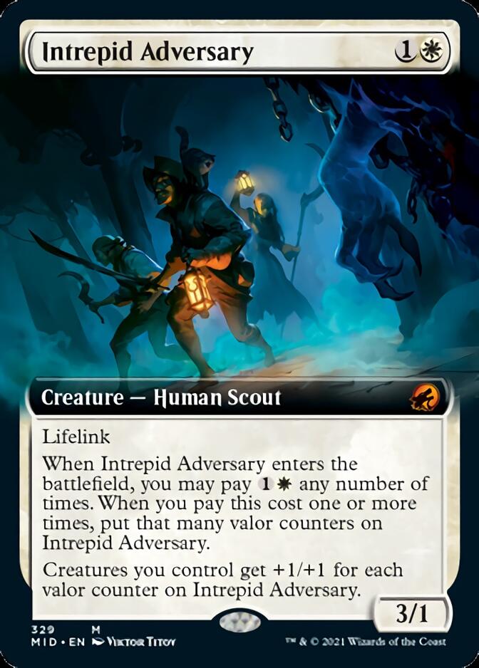 Intrepid Adversary (Extended Art) [Innistrad: Midnight Hunt] | Exor Games Dartmouth