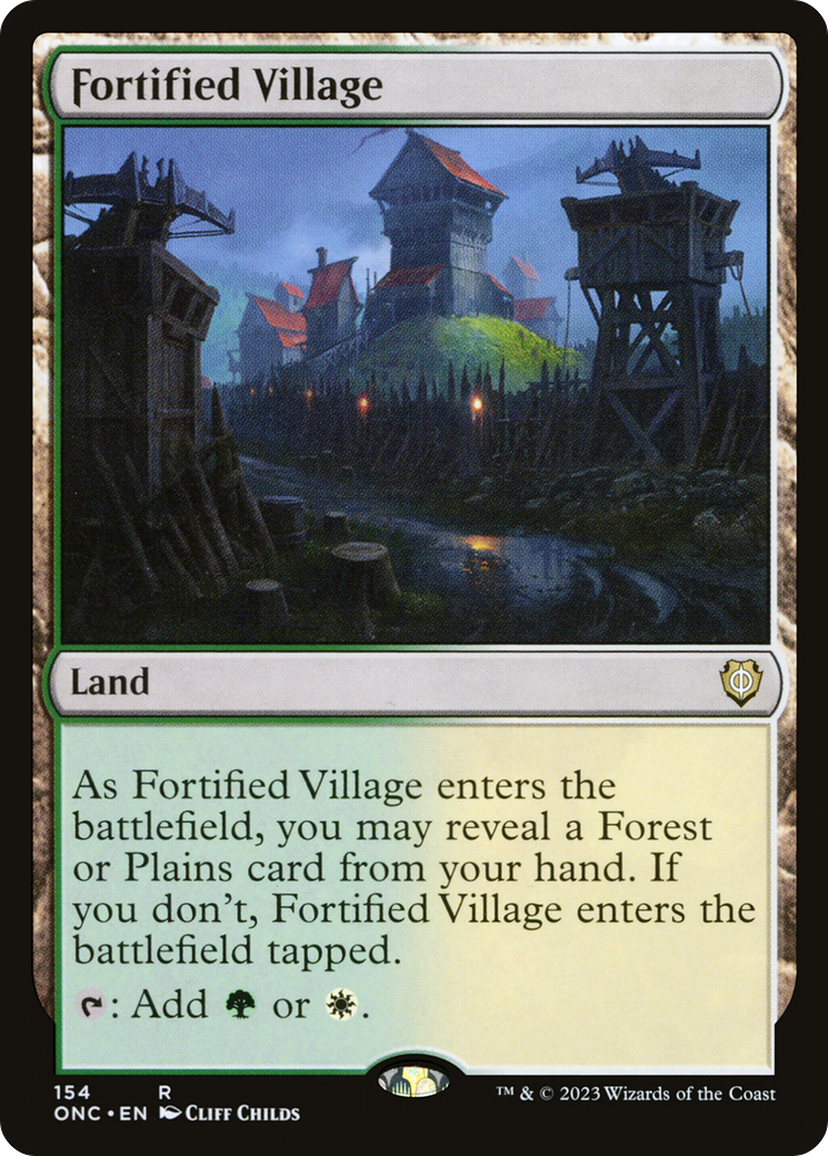 Fortified Village [Phyrexia: All Will Be One Commander] | Exor Games Dartmouth