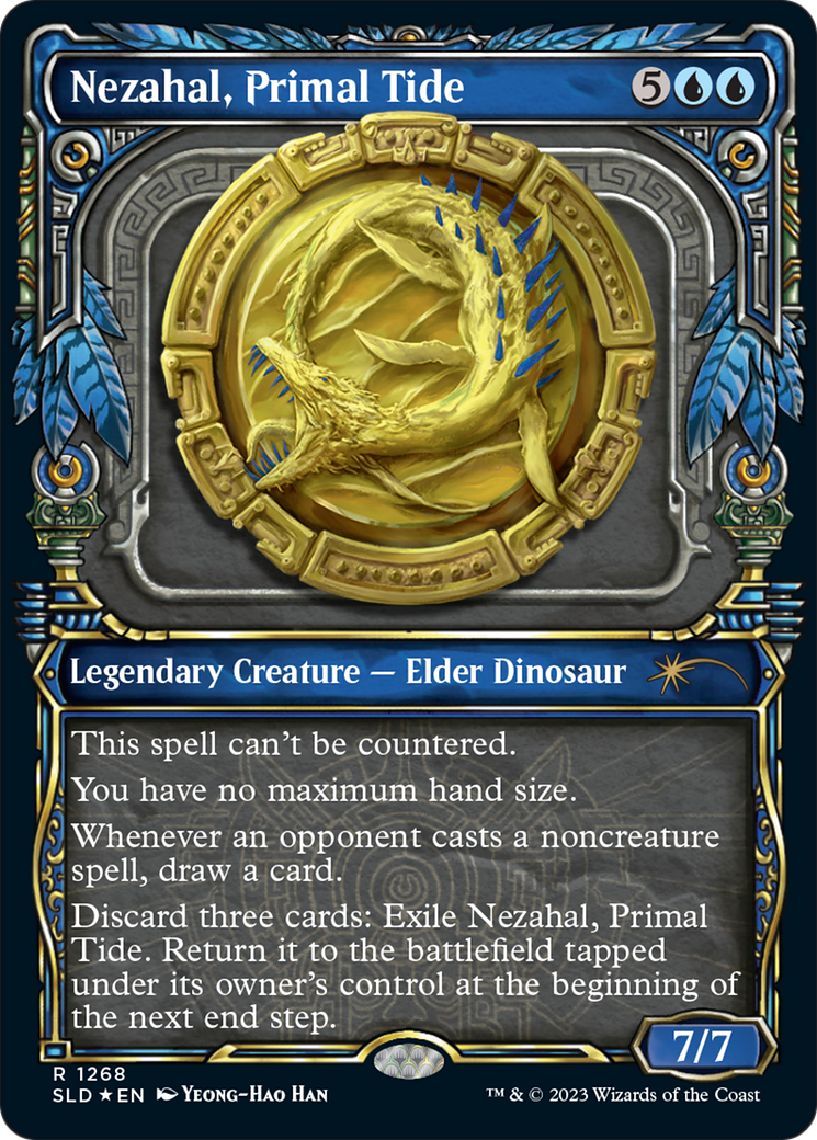 Nezahal, Primal Tide (Halo Foil) [Secret Lair Drop Series] | Exor Games Dartmouth