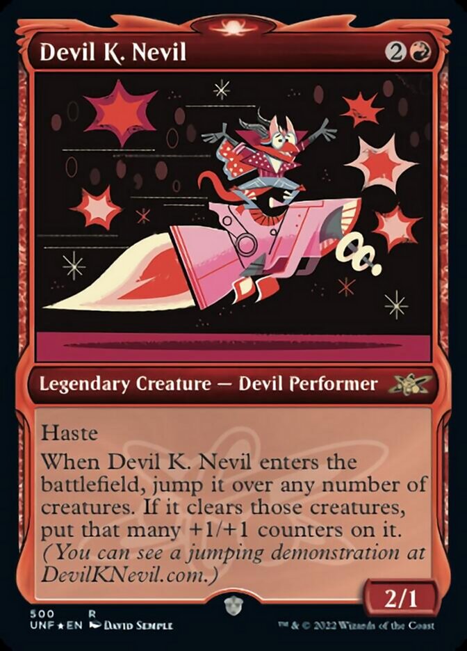 Devil K. Nevil (Showcase) (Galaxy Foil) [Unfinity] | Exor Games Dartmouth