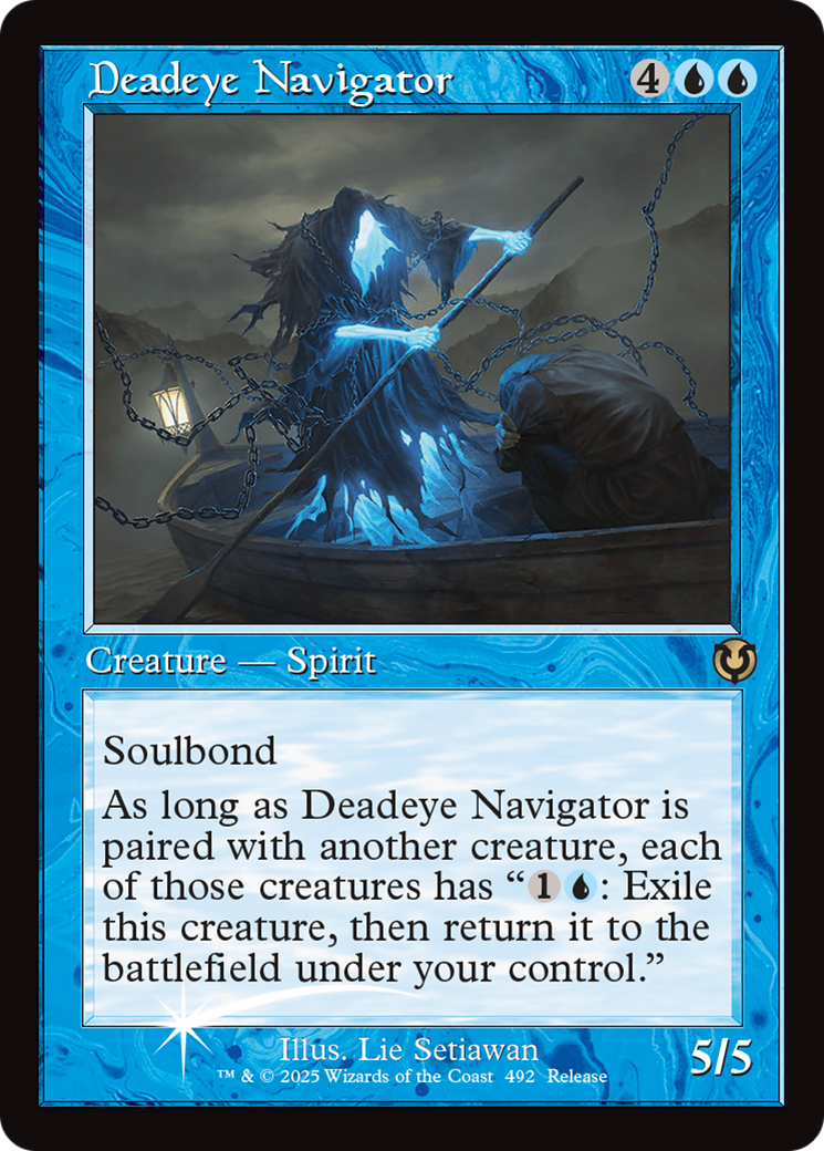 Deadeye Navigator (Retro Frame) [Innistrad Remastered Promos] | Exor Games Dartmouth
