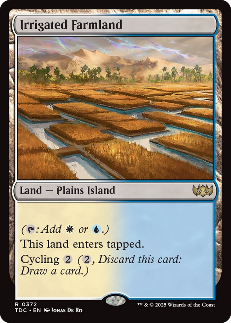Irrigated Farmland [Tarkir: Dragonstorm Commander] | Exor Games Dartmouth